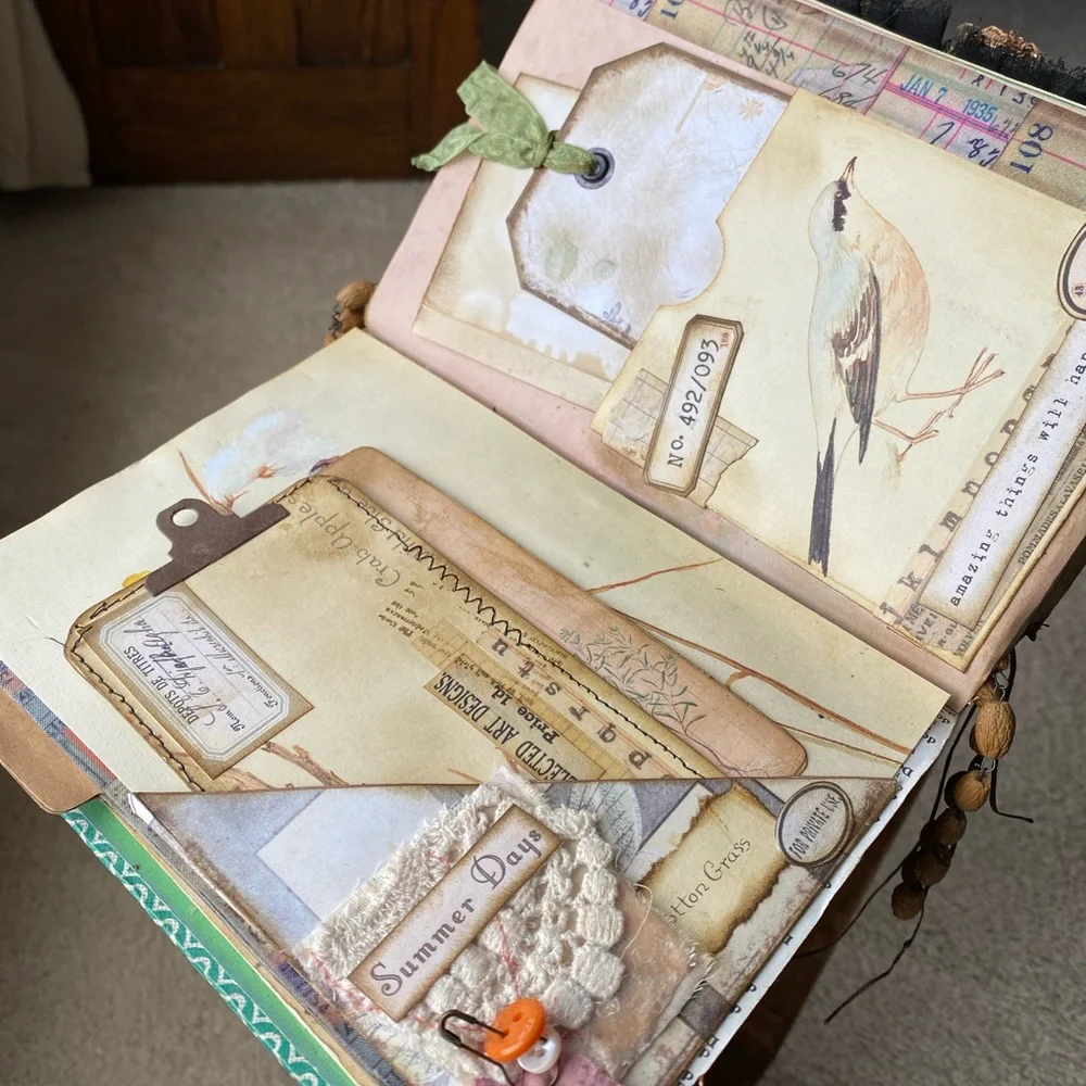 🆕 Handmade Travelers Notebook Junk Journal - Diary of an Edwardian Lady
